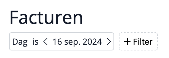 Filter makkelijk op afspraken om declaraties naar de zorgverzekeraar te genereren