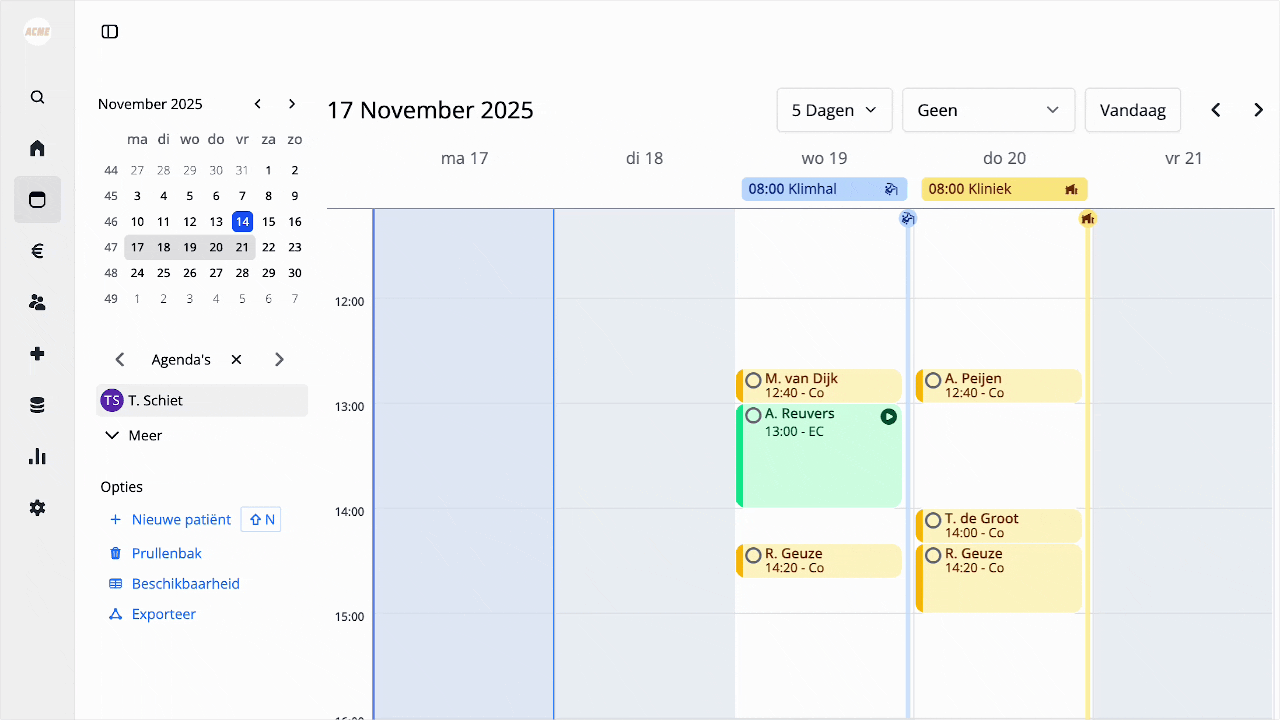 You can now move appointments in the calendar using drag & drop in Flux.