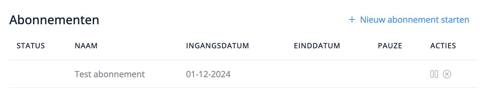Afgesloten abonnementen beheren in Flux