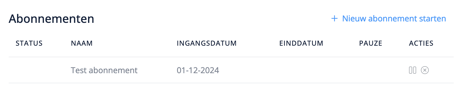 Afgesloten abonnementen beheren in Flux