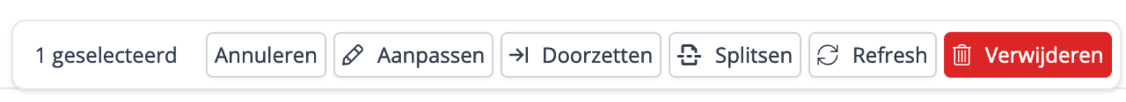 Acties om declaratiefouten op te lossen