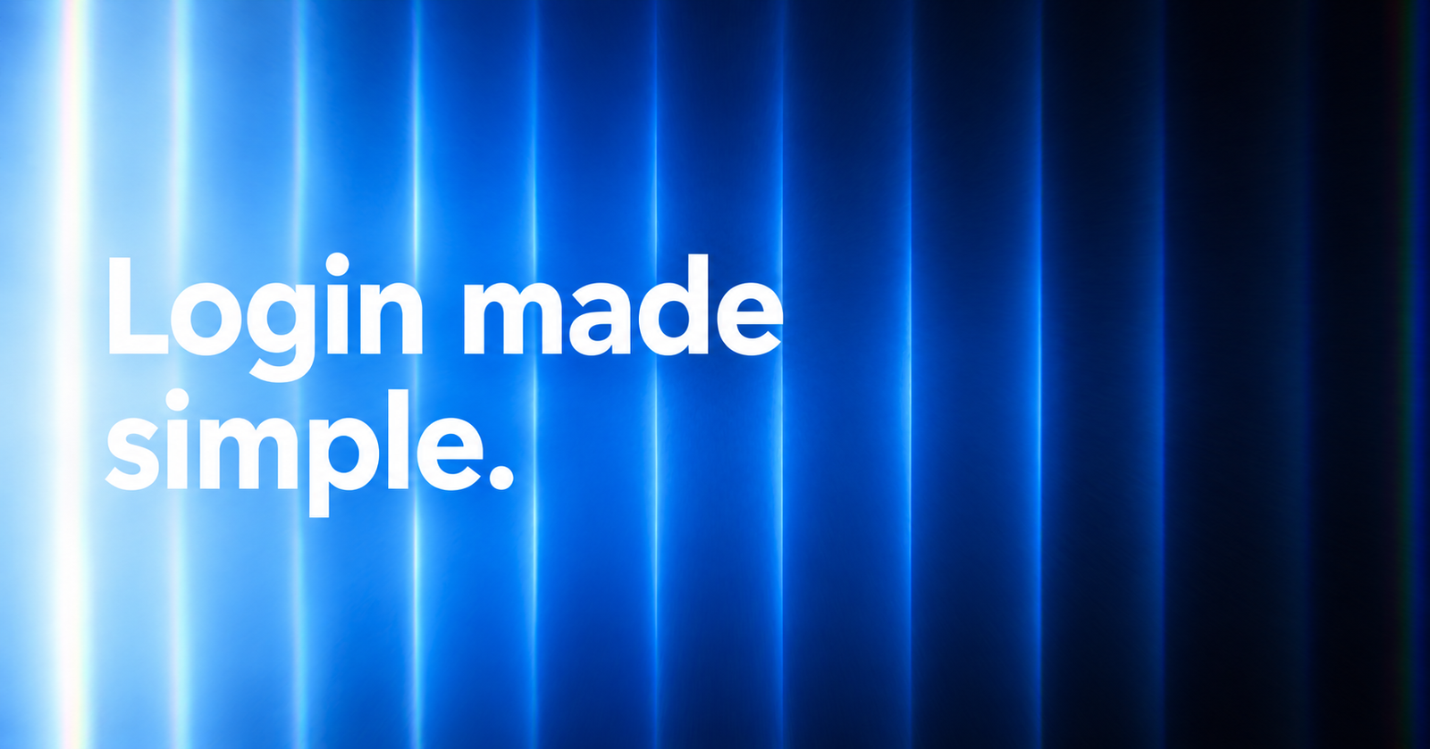 Login made simple in Flux