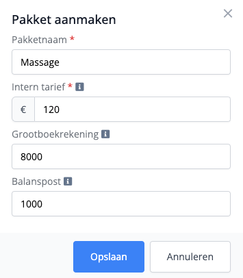 Een pakket in Flux aanmaken