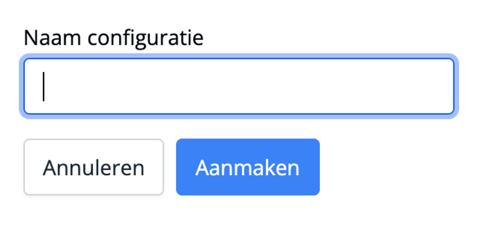 Formulier om de Exact Online configuratie in Flux aan te maken