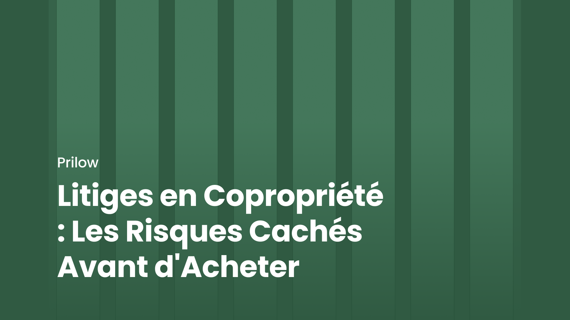 Litiges en Copropriété : Les Risques Cachés Avant d'Acheter