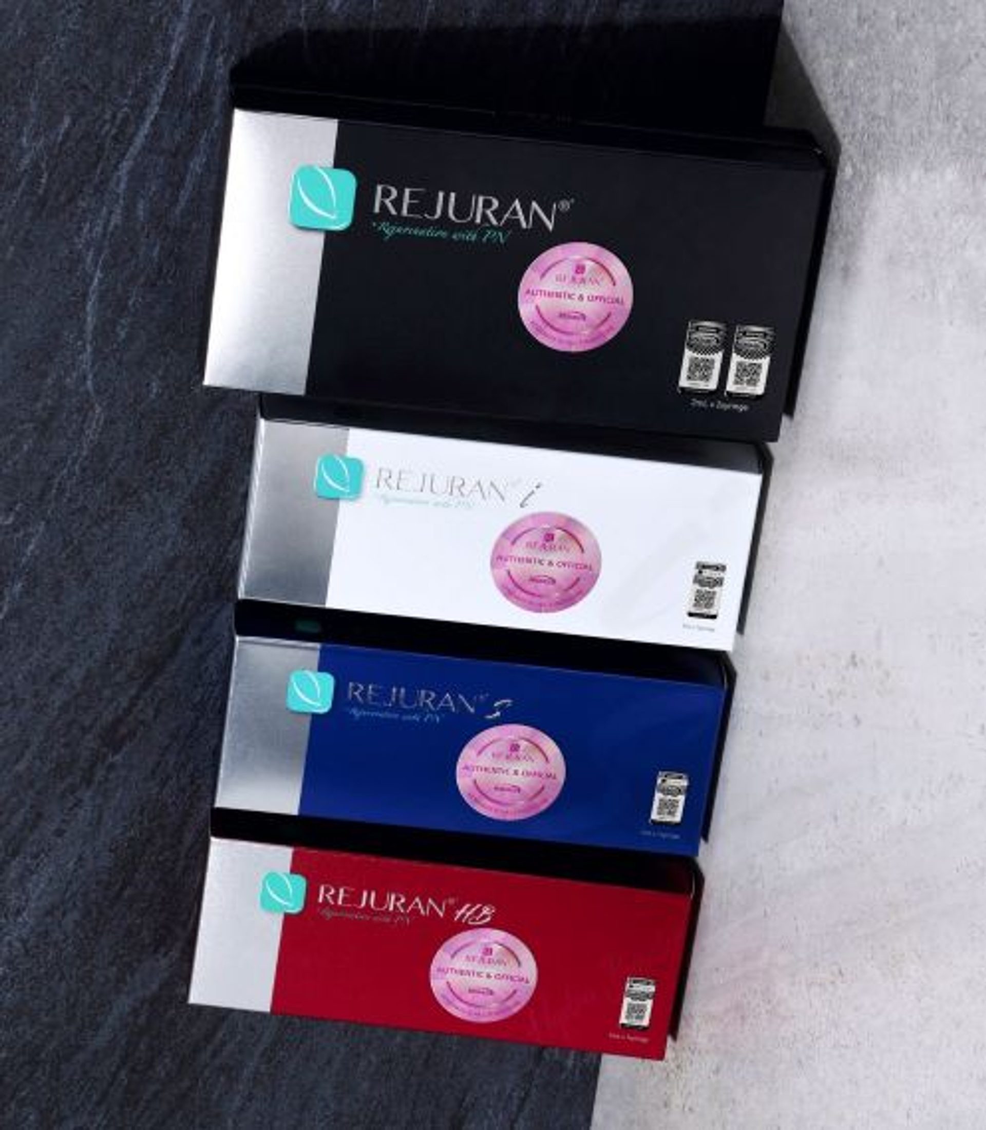 Rejuran salmon DNA product boxes