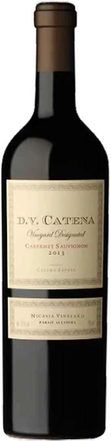 Botella de D.V Catena Nicasia Vineyard Cabernet Sauvignon 2021 750 ml