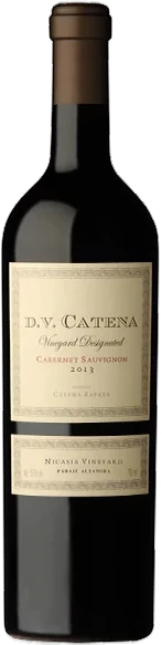 Botella de D.V Catena Nicasia Vineyard Cabernet Sauvignon 2021 750 ml