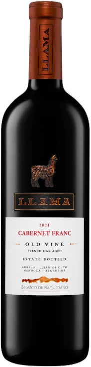 Botella de Llama Cabernet Franc 2021 750 ml