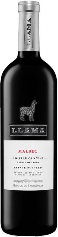 Botella de Llama Malbec 2021 750 ml