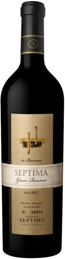 Botella de Septima 10 Barricas Malbec 750 ml