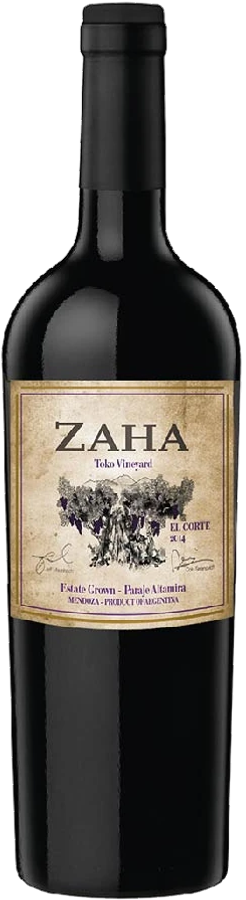 Botella de Zaha el Corte 2022 750 ml