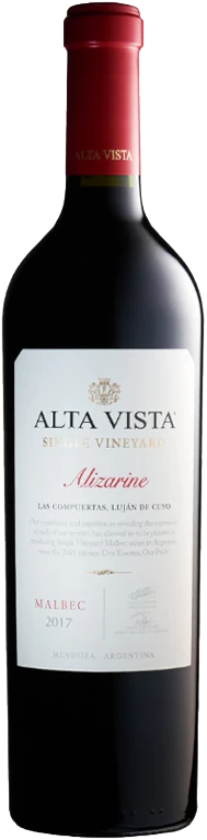 Botella de Alta Vista Single Vineyard Alizarine las Compuertas 2021 750 ml