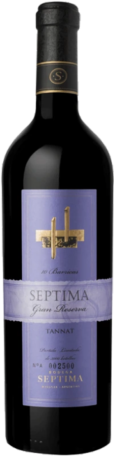 Botella de Septima 10 Barricas Tannat 750 ml