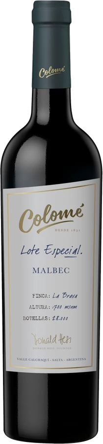 Botella de Colomé Lote Especial Malbec 2024 750 ml