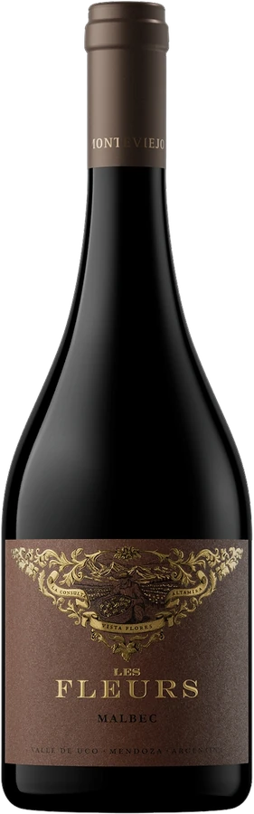 Botella de Les Fleures Malbec 2022 750 ml
