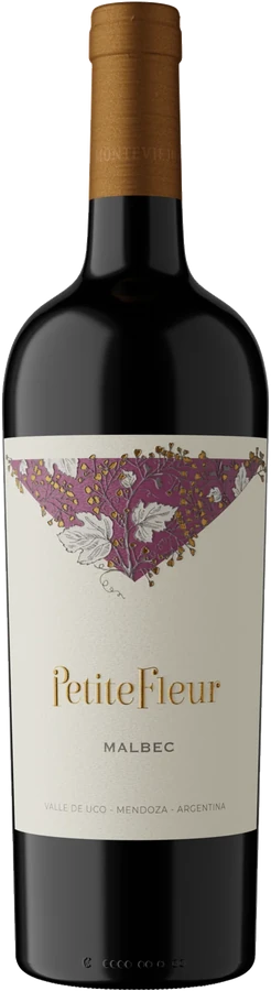 Botella de Petite Fleur Malbec 2023 750 ml
