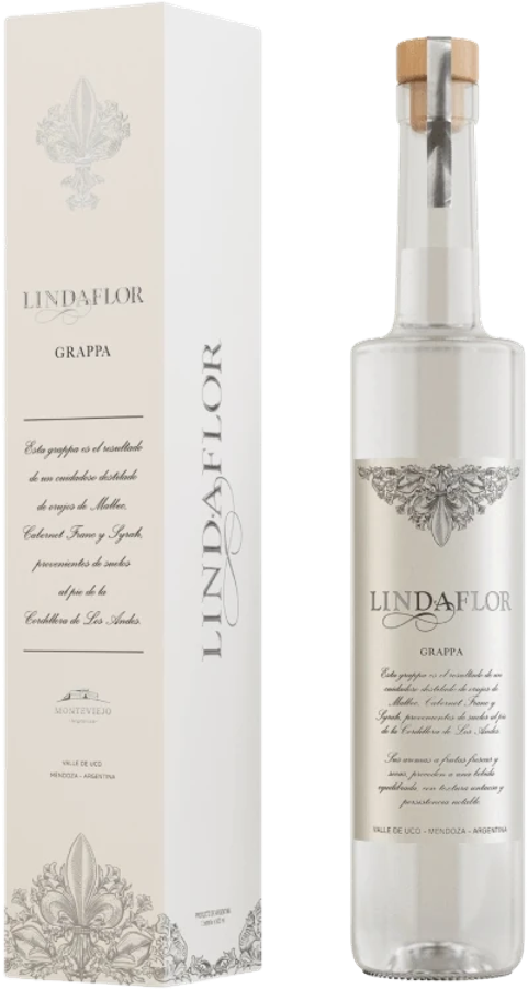 Botella de Linda Flor Grapa 750 ml