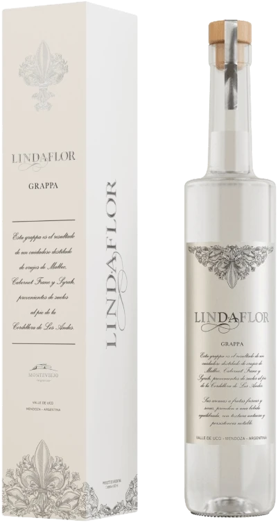 Botella de Linda Flor Grapa 750 ml