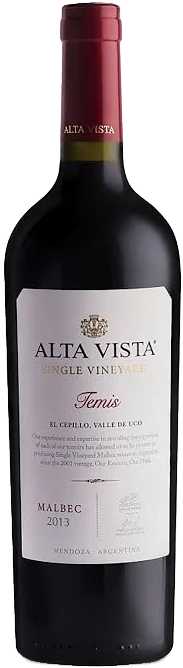 Botella de Alta Vista Single Vineyard Temis el Cepillo 2021 750 ml