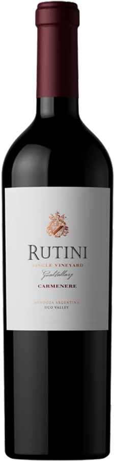 Botella de Rutini Single Vineyard Gualtallary Carmenere 2021 750 ml