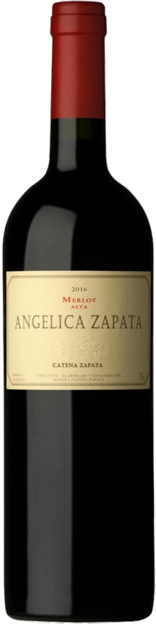 Botella de Angelica Zapata Merlot 2020 750 ml