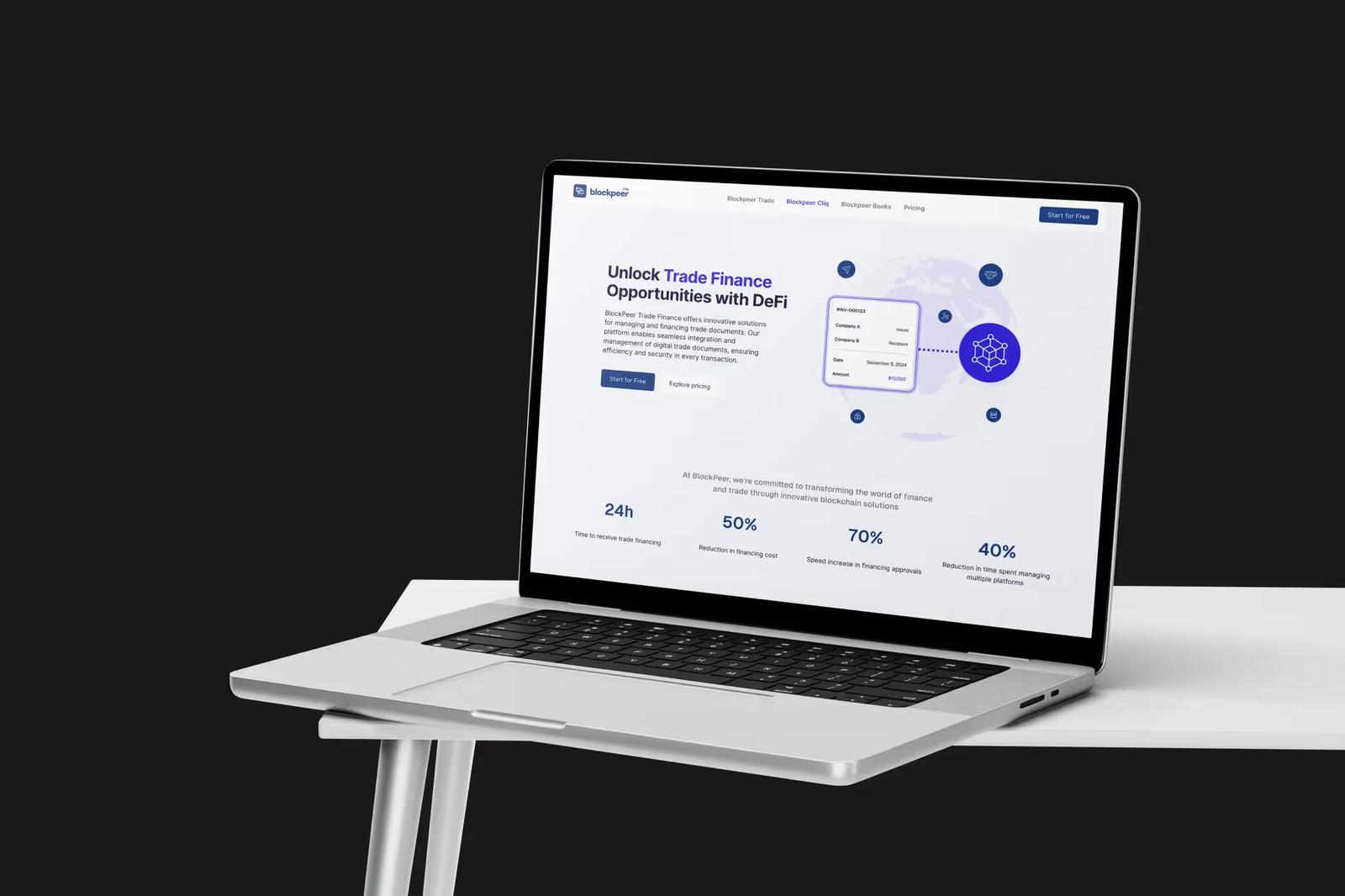 Blockpeer Finance: From Product Launch to 504% Traffic Growth project screenshot 2
