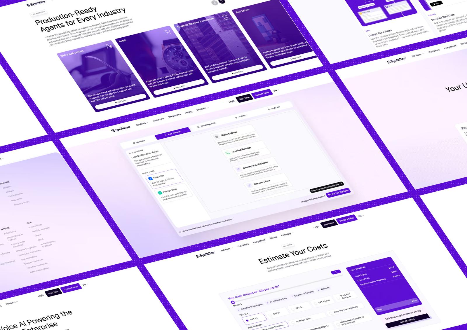 Synthflow AI: Turning $20M Raise Into a Scalable Web Presence project screenshot 3