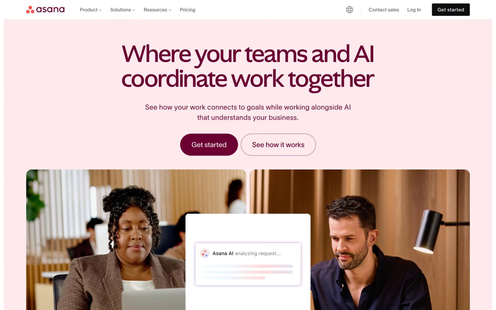 B2B website example #13: Asana