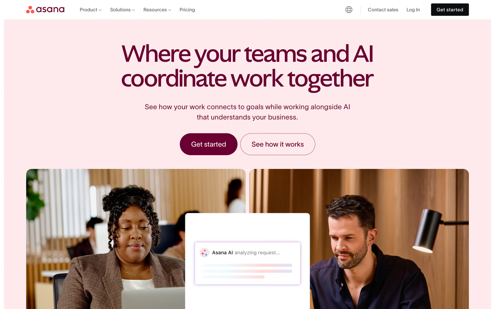 B2B website example #13: Asana