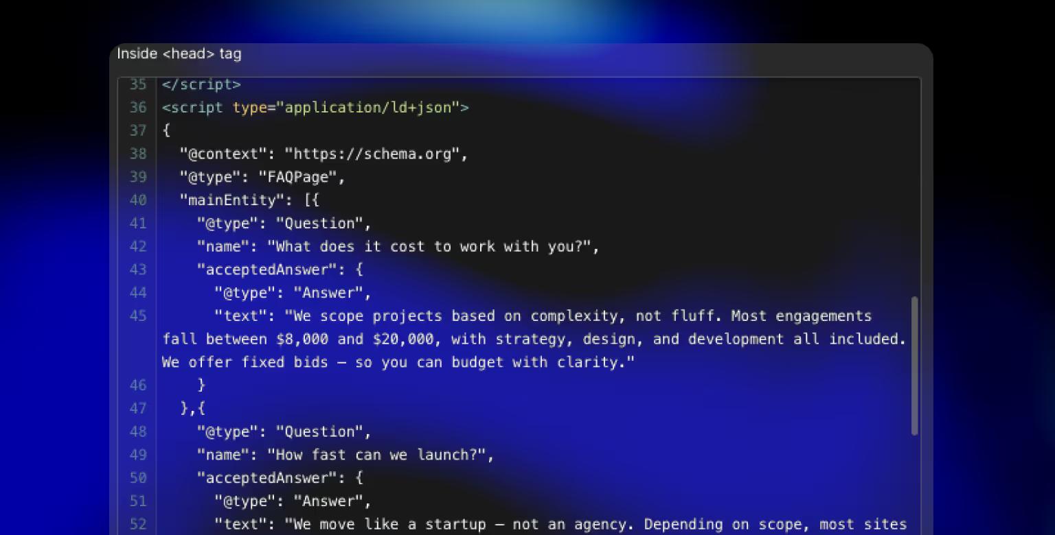 FAQ schema for answer engine optimization (AEO)