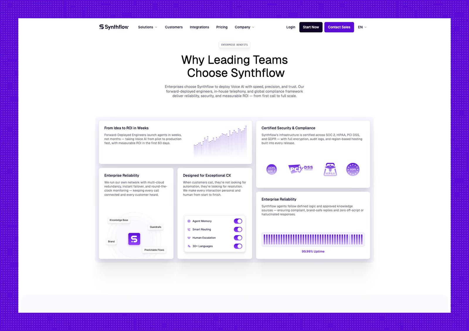 Synthflow AI: Turning $20M Raise Into a Scalable Web Presence project screenshot 7