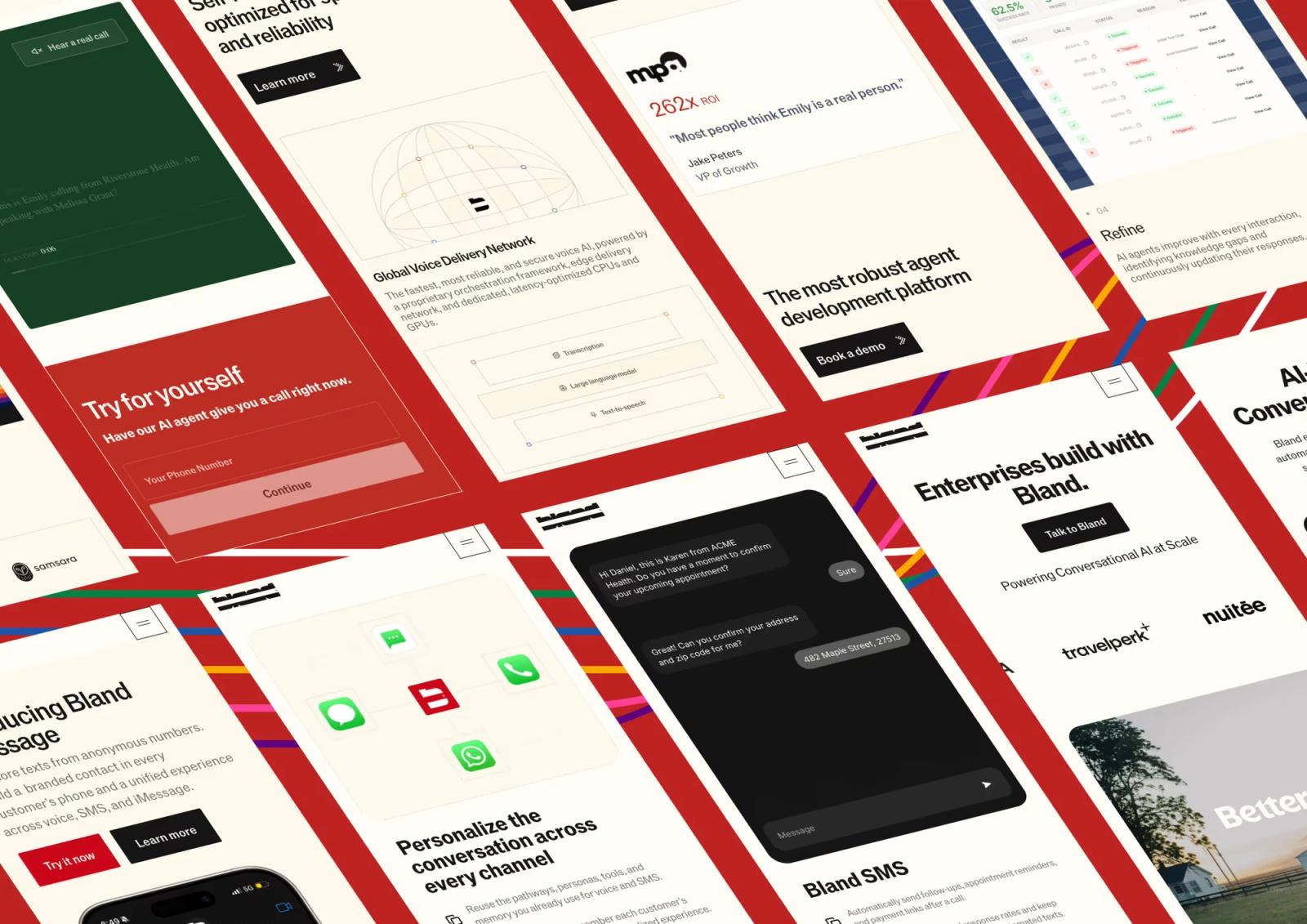 Bland AI: A High-Speed Revamp That Drove 35% More Traffic Post-Series B project screenshot 3