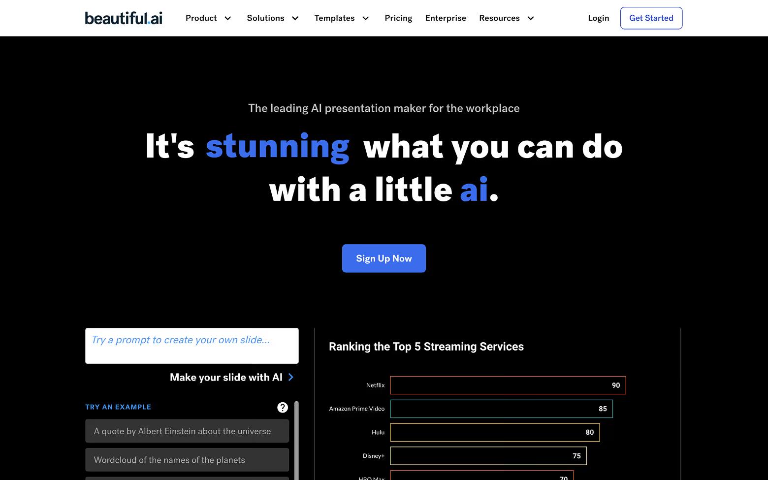 AI Website Example 20: Beautiful.ai