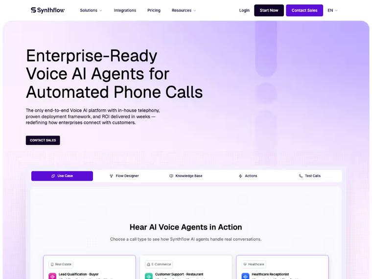 Synthflow AI: Turning $20M Raise Into a Scalable Web Presence Case Study