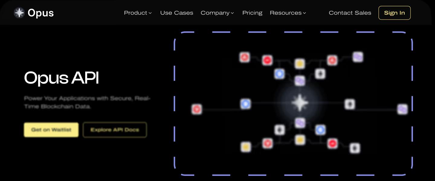 Product visuals section example on a Web3 product page