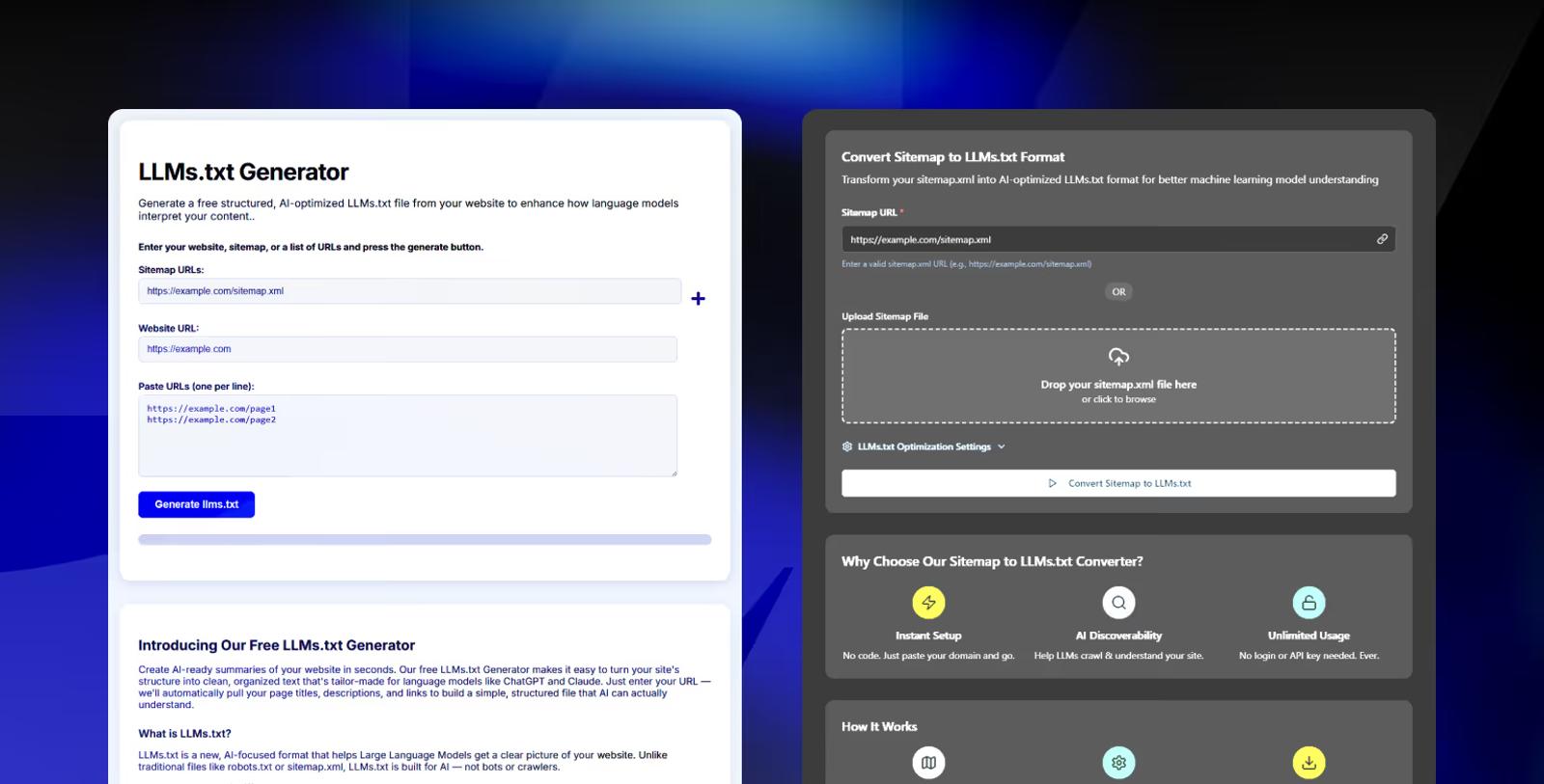 Tools to Generate LLMs.txt for Webflow