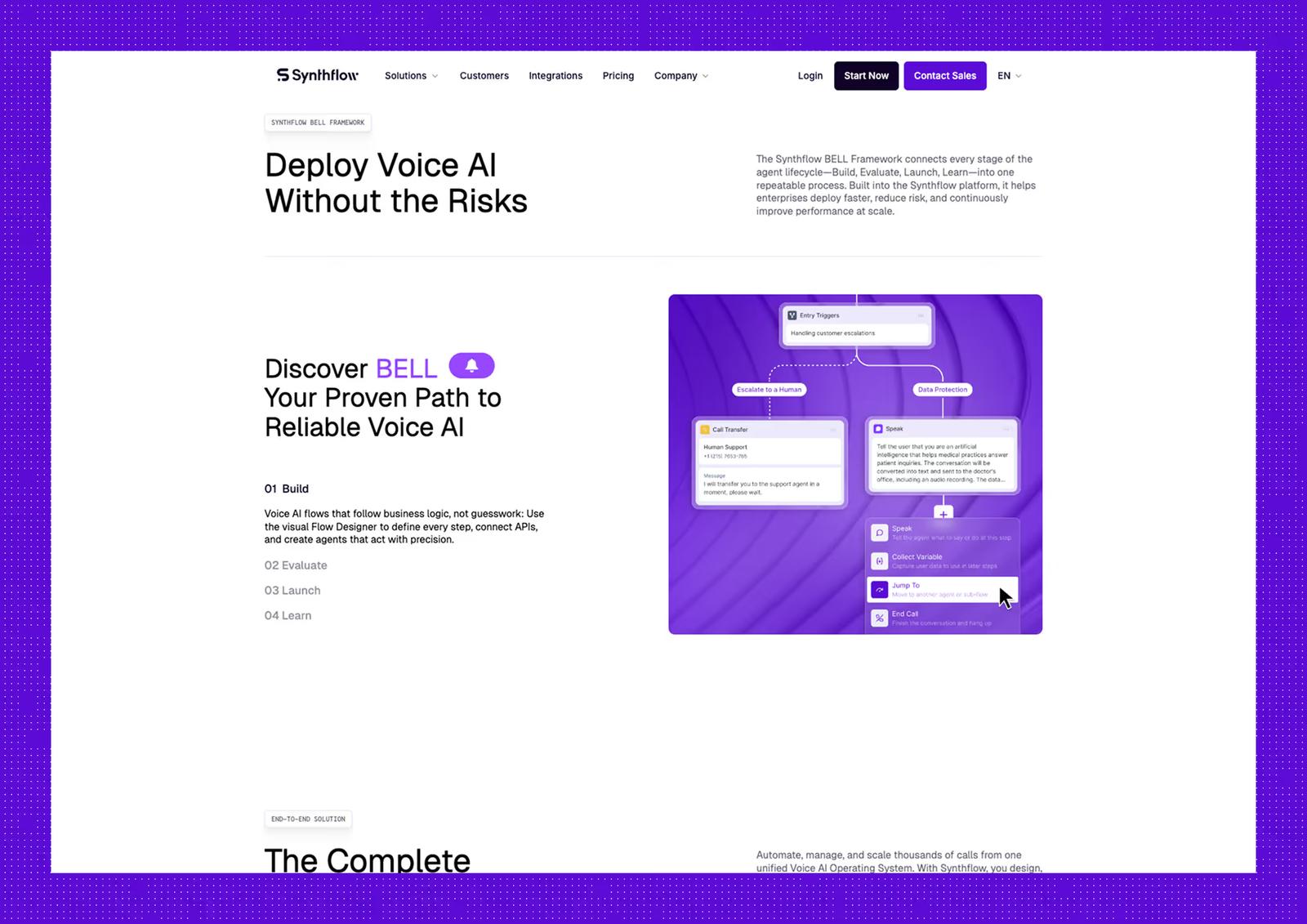 Synthflow AI: Turning $20M Raise Into a Scalable Web Presence project screenshot 5