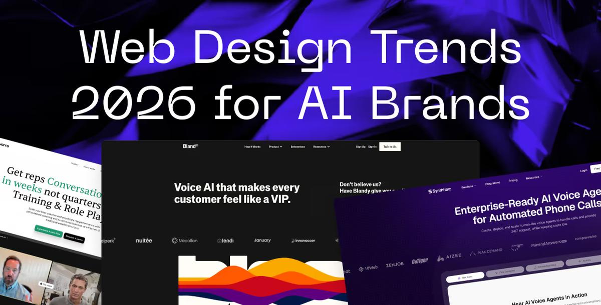 Top 8 Web Design Trends 2026 for AI Brands (with Examples)