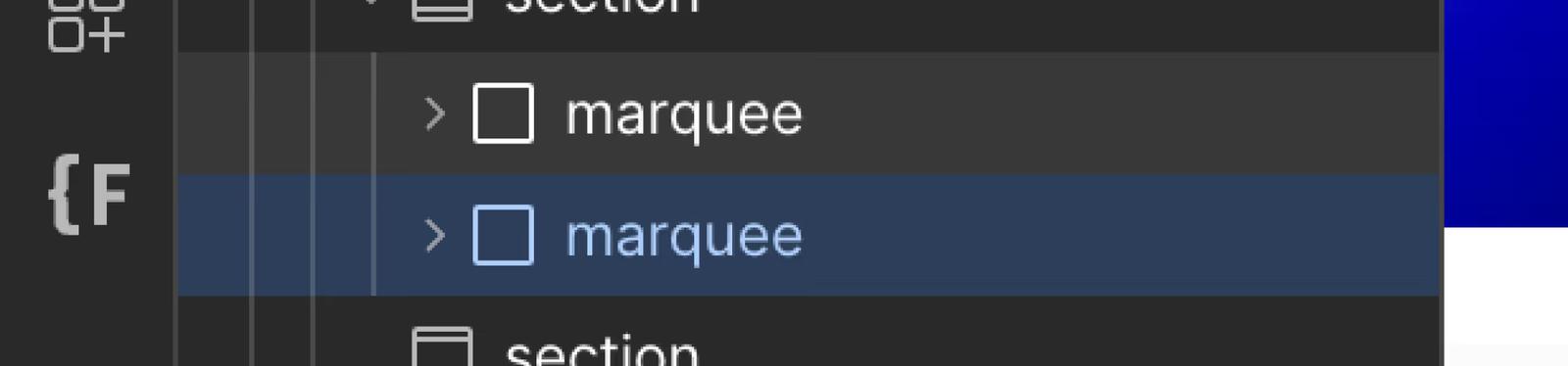 Step 6: Duplicating Marquee Div in Webflow