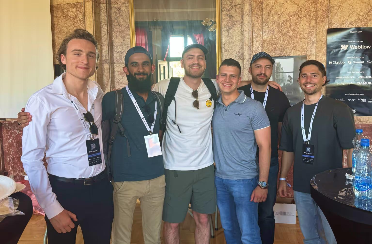 Flow Conf Group Photo with Digidop, Flowout and Freelancers