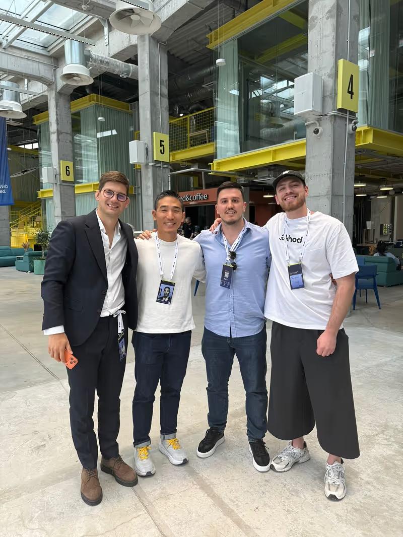 Group Photo with Uros Mikic, Peter Kang, Dejan Grahovac