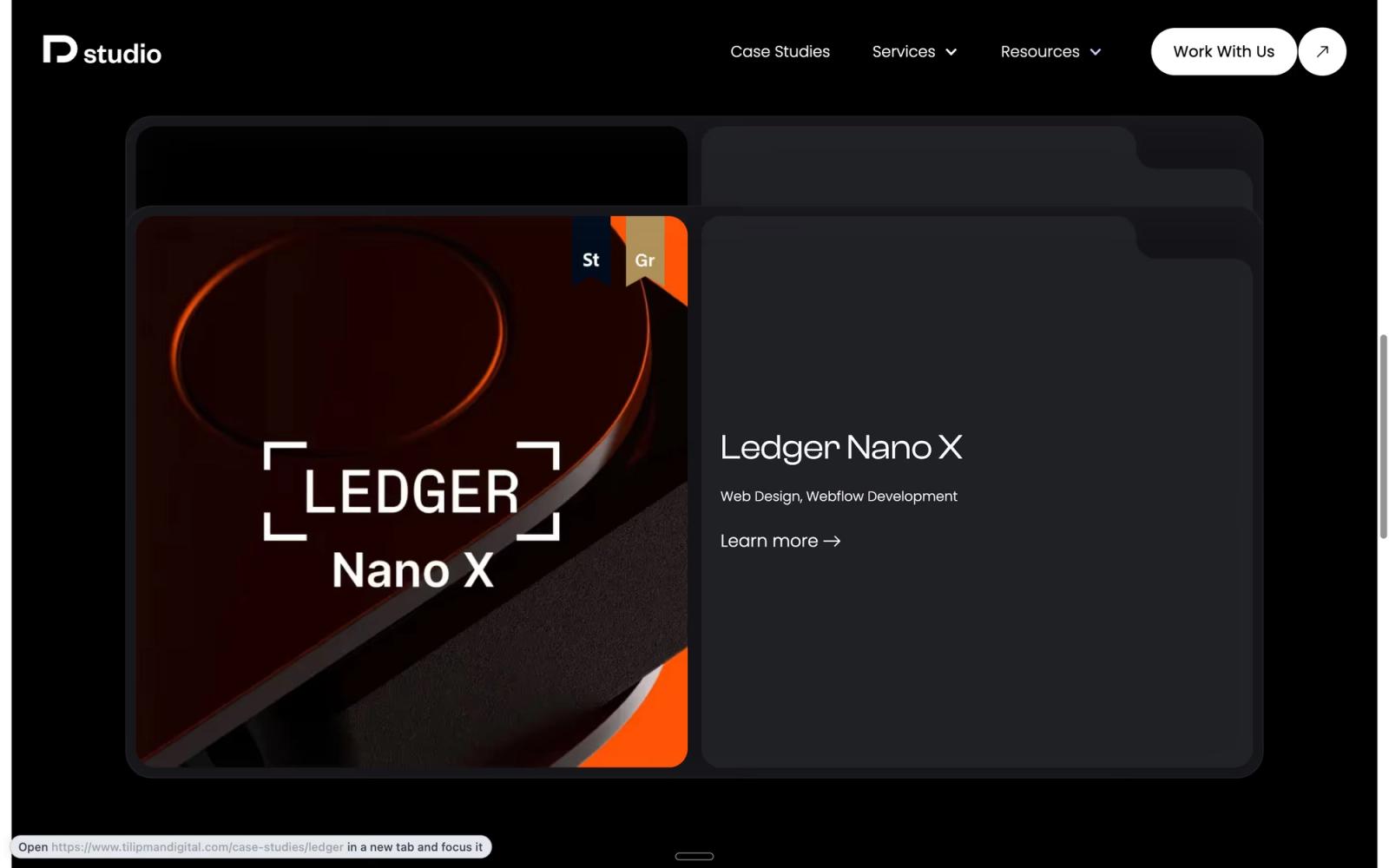 Award logos in Tilipman Digital Webflow site