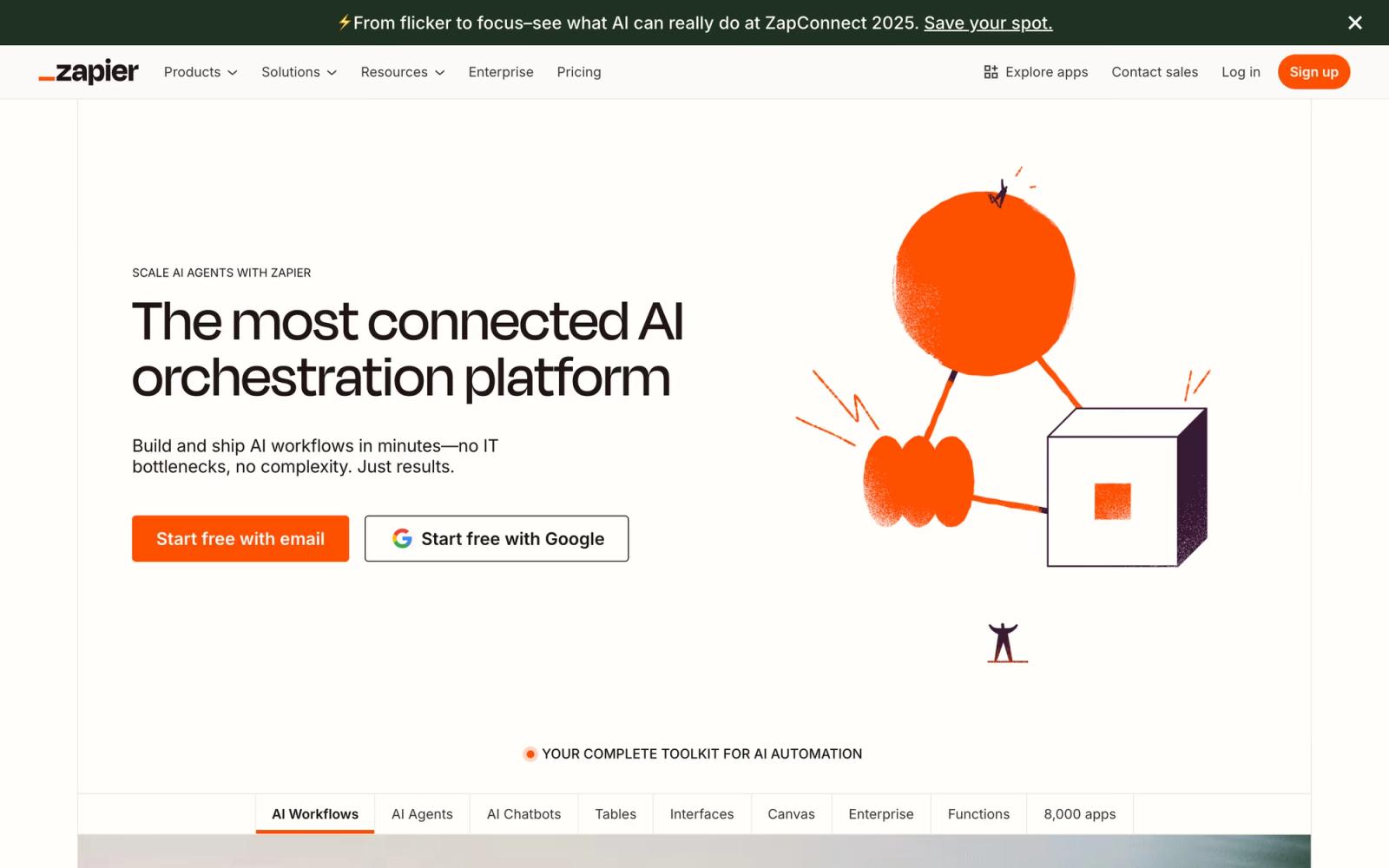 B2B website example #10: Zapier