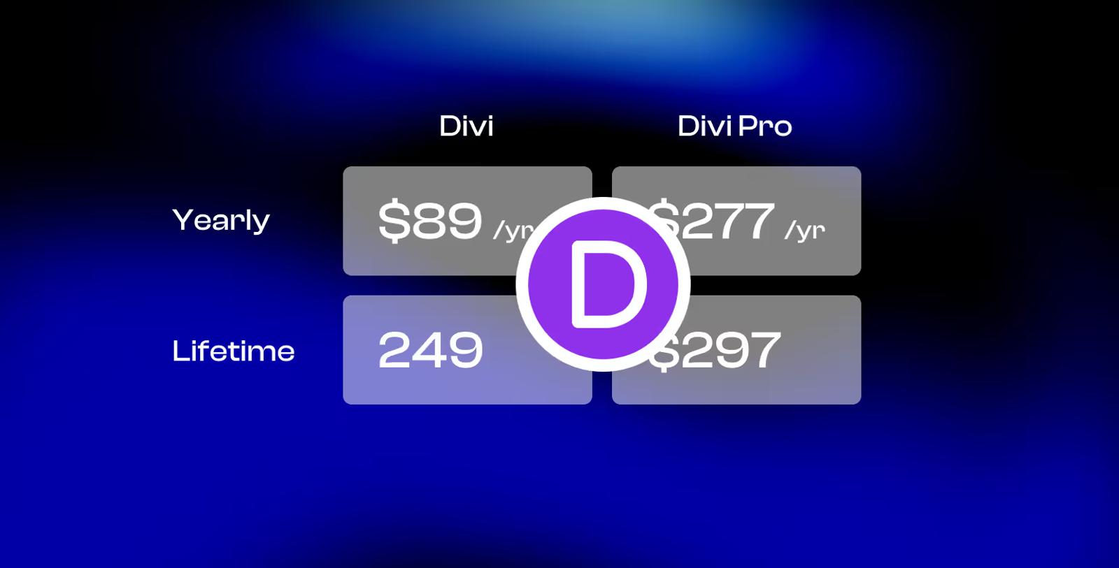 Divi has a couple of pricing options, yet they are cheaper when compared to Webflow