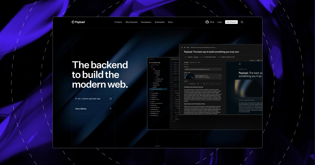 Payload CMS with Next.js: the admin panel running inside the Next.js app
