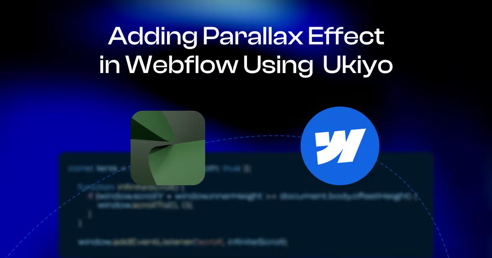 Parallax — Advanced Background Effect in Webflow