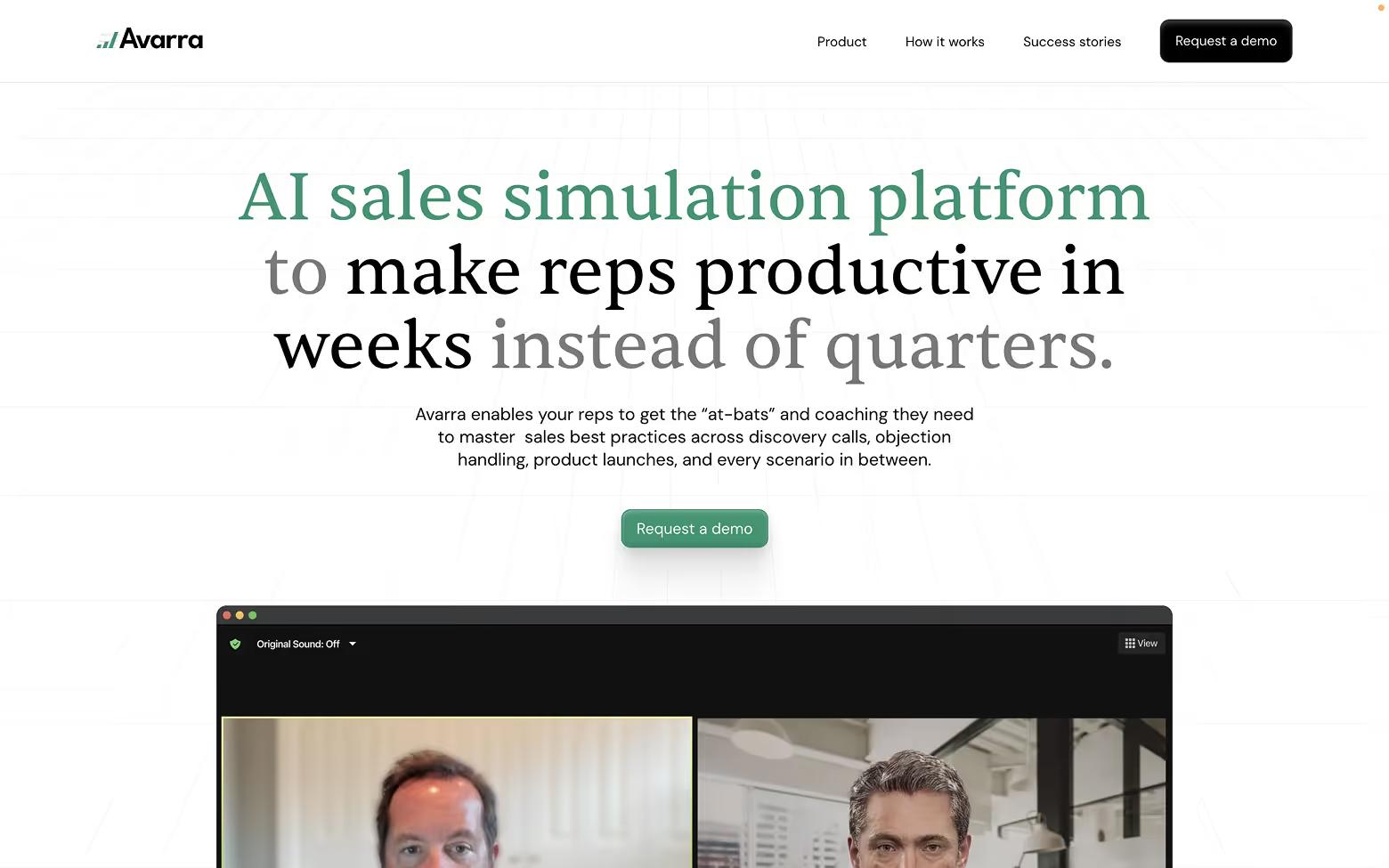 AI Website Example 3: Avarra.ai
