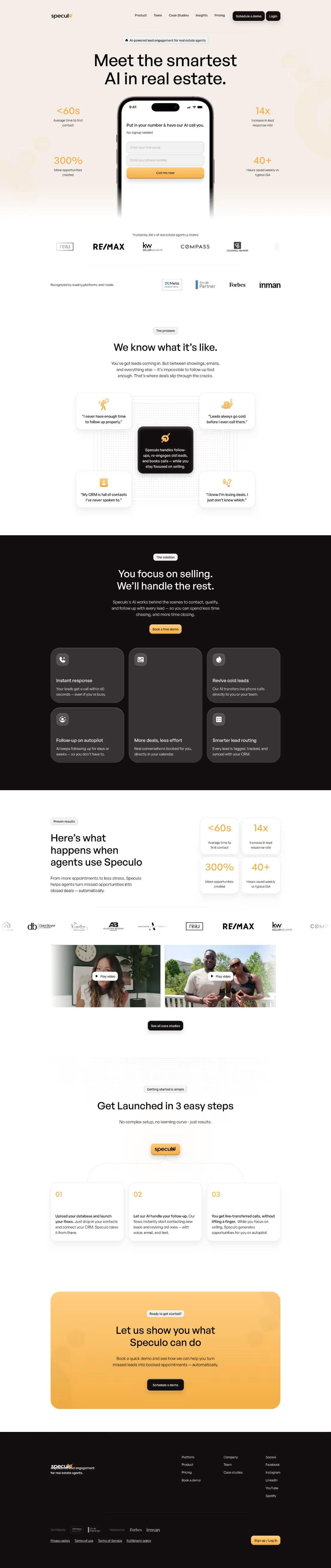 Speculo AI: From Legacy Website to High-Converting AI Demo Engine preview