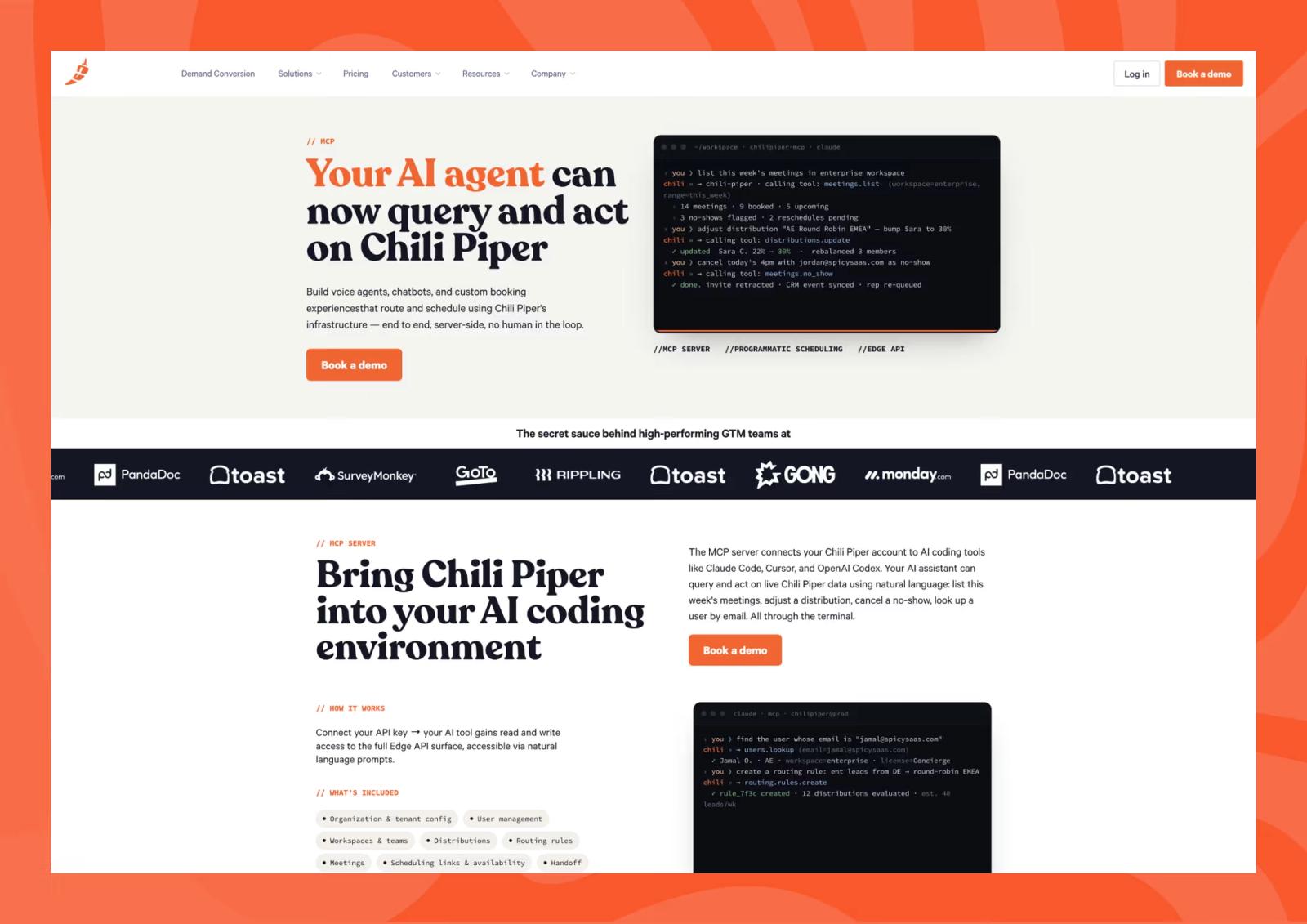 Chili Piper: Repositioning & Solving a $65K/Year Webflow Enterprise Problem project screenshot 1